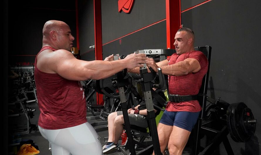 Entrenando pecho con David Boix y Antonio Valero.